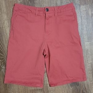 Boys RSQ Chino Mid Length Shorts, Coral